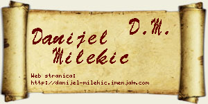 Danijel Milekić vizit kartica